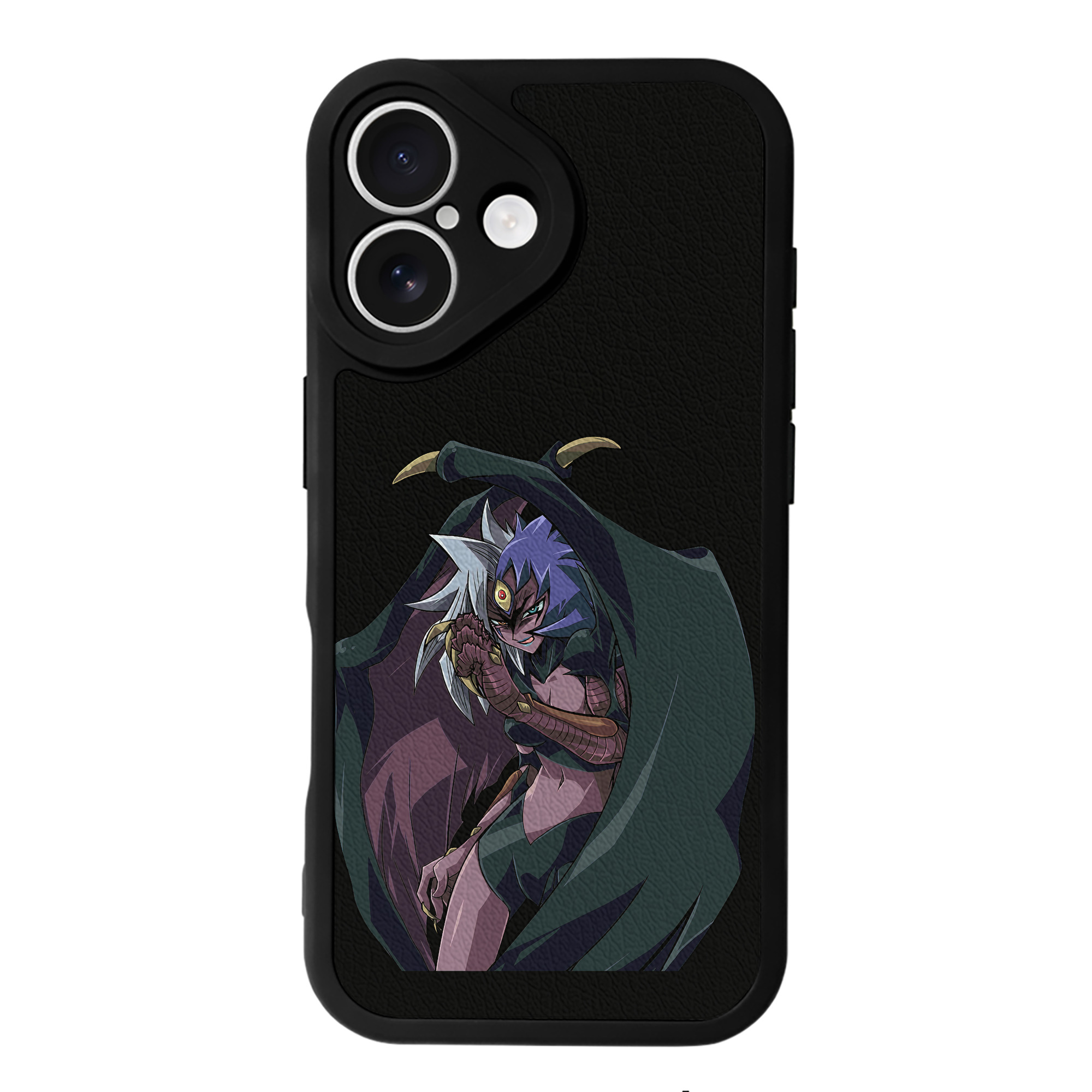 （画像用） 遊☆戯☆王 Yu-Gi-Oh! 【iPhone 16シリーズ対応】シリコンスマホケース（レザー調） 材質：シリコン